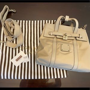Henri Bendel Cream Jetsetter Backpack NWT